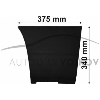 Lišta karosérie Lišta boční za kolem levá Citroen Jumper 2002 - 2006