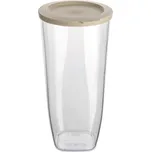 Dóza na sypké potraviny CONNECT, plastová, 2000 ml, béžové víko, KOZIOL