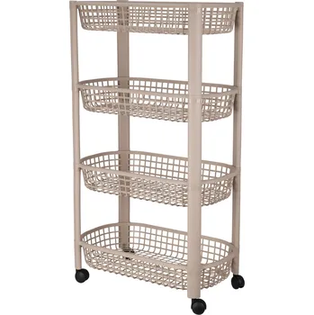 Stolování EH Excellent Houseware 4patrový kuchyňský koš, na kolečkách