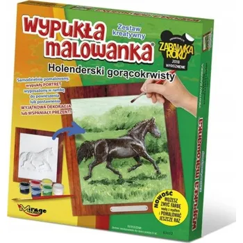 kreativní sada Vypouklá omalovánka Mirage Hobby Kůň Holandský teplokrevník