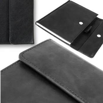 Notes A5 Scriba se zapínáním, černý, s puntíky (linkovaný v tečkách)