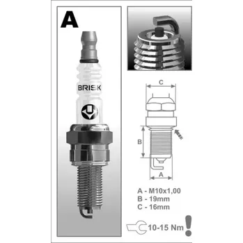 Autoelektrika zapalovací svíčka AR12C BRISK - Česká republika