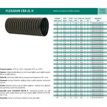 Hubice k vysavači HADICE FLEXADUR CRX-2L H - odsávací hadice pro horký vzduch, -55/+150°C, průměr 254 mm