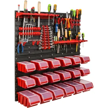 Obraz Děrovaná stěna na nářadí SimpleThing do dílny 78x78 cm