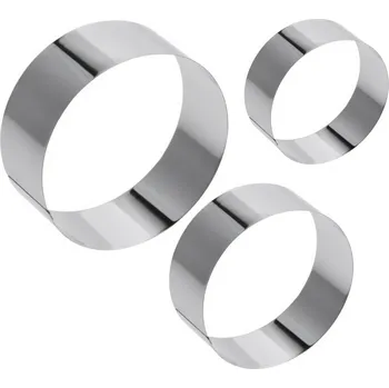 Příbor La Cucina Sada pečících formiček, 3 ks,, kulaté