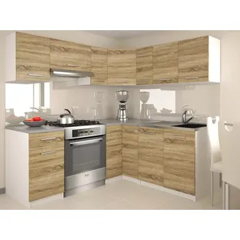 Kuchyňská linka Kuchyňská linka rohová LEON 360 dub sonoma