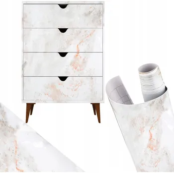 Tapeta Nábytková Fólie Samolepicí Fólie Mramor na Nábytek Desku Dveře PVC 2m x 60cm