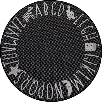 Koberec Koberec Kulatý Svět Zvířat Round Mix 105806 Šedý 160x160