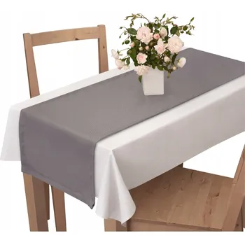 ubrus DEKORATIVNÍ BĚHOUN NA STŮL HLADKÝ 40x110 ŠEDÝ