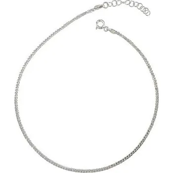 Řetízek Stříbrný řetízek na nohu spiga čtyřhranná