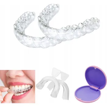 Chránič zubu Relaxační dlaha proti skřípání zubů (bruxismu) s magnetickou vložkou - růžová