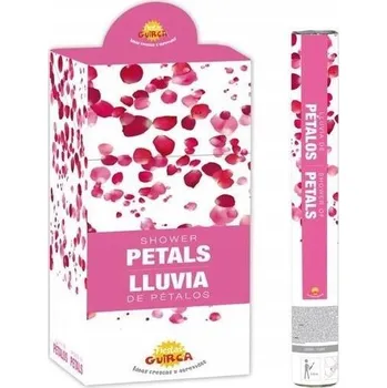 Konfeta ARMATA VYSTŘELUJÍCÍ KONFETY OKVĚTNÍ LÍSTKY RŮŽÍ RŮŽOVÉ 50 CM