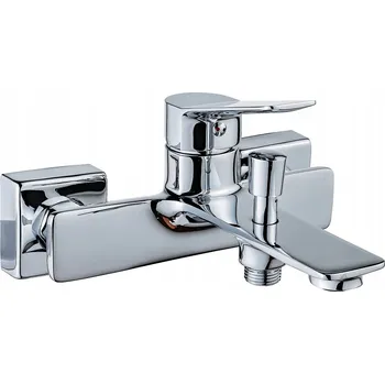 Vodovodní baterie Jednopáková nástěnná vanová a sprchová baterie Reihe Kevo, stříbrná