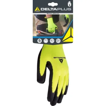 Pracovní oblečení Rukavice úpletové polyesterové DPVV733 žluto-černé – velikost 9