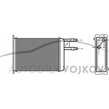Výměník tepla Radiátor topení Fiat Ducato 1994 - 2002 1.9 D