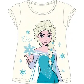 DÍVČÍ TRIČKO DISNEY FROZEN ELSA krémové 134