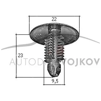 Auto elektroinstalace Plastová příchytka měkká (10ks) Citroen Jumper 1994 - 2002