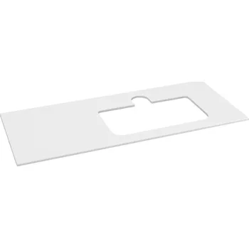 Sapho Brahea Deska rockstone s otvorem 121x51,5cm (30+90cm), pravá, bílá mat, BL121-0101-R