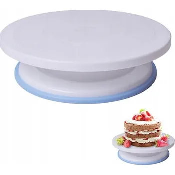 Otočný talíř na zdobení dortů patrový podnos na zákusky 28 cm