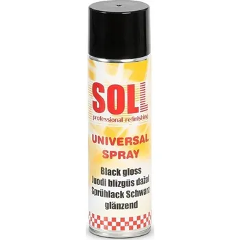 Barva ve spreji SOLL AKRYLÁTOVÝ LAK VE SPREJI ČERNÝ LESK 500ml