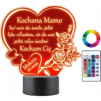 Lampička Plexido vícebarevná Noční lampa