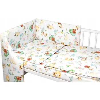 Povlečení Sada povlečení Baby Nellys 3dílná bílá 120x90 cm 100% bavlna