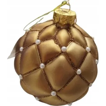 Vánoční ozdoba VÁNOČNÍ KOULE SKLENĚNÁ VÁNOČNÍ OZDOBA KOULE - 10 CM SP45