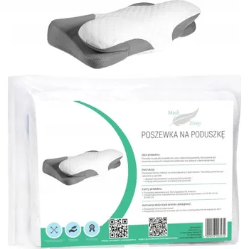 Polštář POVLEČENÍ NA ORTOPEDICKÝ POLŠTÁŘ S PROHLUBNÍ PRO SPANÍ, PROFILOVANÝ, VELKÝ