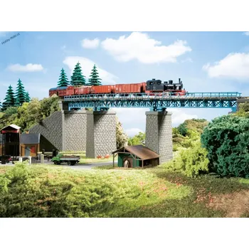 Modelová železnice Most ocelový do oblouku nebo přímý TT - Auhagen 13325