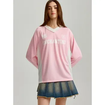 Dámské tričko Tričko s&nbsp;dlouhými rukávy - M - House - pastelově růžová - 059DS-03X