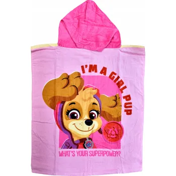 Tlapková patrola Skye Chase pončo plážová osuška s kapucí 55X110