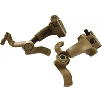 Vysílačka EARMOR EARMOR M16A adaptéry na helmu pro headset M32 PLUS, ARC montáž - Coyote Brown
