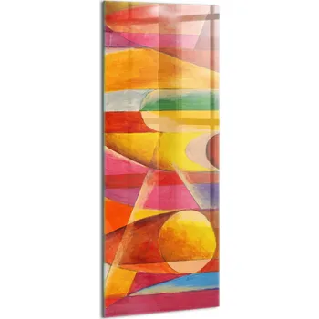 Obraz Skleněný obraz na zeď inspirující do kanceláře - Barevné abstraktní umění