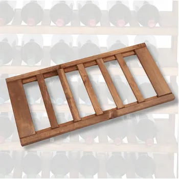 Dílenský regál Dřevěný skladový regál Wamar-Sosenka 3,6 x 70 x 33 cm, nosnost až 50 kg na polici