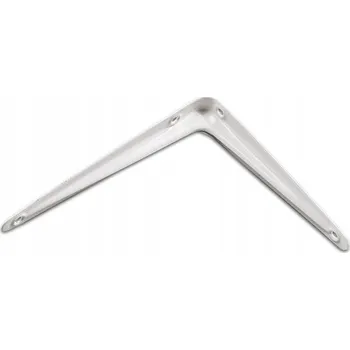 Úhloměr Úhelník pod poličku 150x175mm BÍLÝ