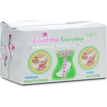 Intimní hygienický prostředek BIOINTIMO Aniontové hygienické vložky intimky, 40 ks