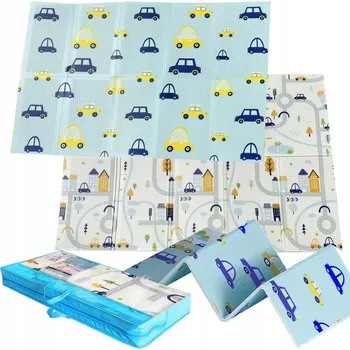 Hrací deka VZDĚLÁVACÍ PĚNOVÁ PODLOŽKA KE SKLÁDÁNÍ VELKÁ EDUKAČNÍ PODLOŽKA 150x200 cm