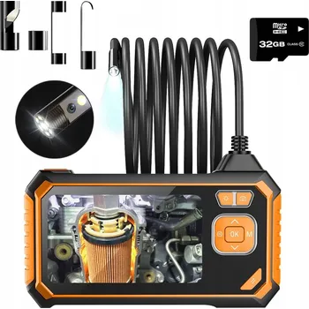 Inspekční kamera endoskop s hořčík světlem 5 m 8 LED Full HD LCD 8 mm