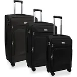AVANCEA Sada textilních cestovních kufrů GP4732 černá 4W S,M,L