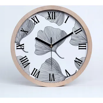Hodiny Dřevěné nástěnné hodiny kulatý jinan průměr 30 cm