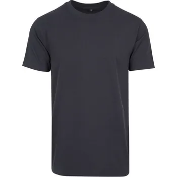 Build Your Brand Pevné úzké dlouhé triko s kulatým lemem 200g/m Barva: modrá námořní, Velikost: 4XL BY004