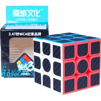 Hlavolam MoFangJiaoShi Meilong 3C 3x3x3 Kostka Rubikova - Barevná/Černá