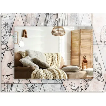 Zrcadlo Zrcadlo Prismalumino nástěnné obdélníkové 800 x 600 mm