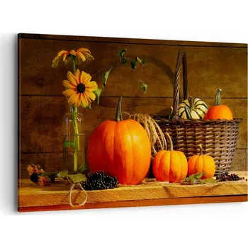 Obraz Velký obraz do obýváku 120x80 dýně moderní fotoobraz na plátně obrazy