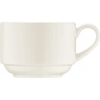 Porcelánový Šálek na espresso 80ml krémově bílý sada 6x BONNA
