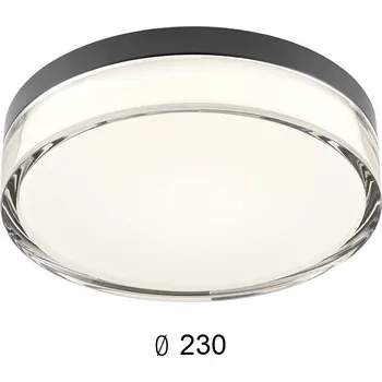 Redo Group Koupelnové světlo 01-3735 černá Redo group pr.23cm IP44