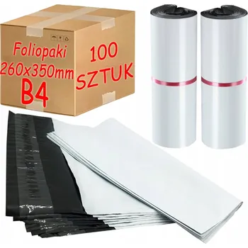 Obálka Plastové Obálky pro balení 260x350 mm B4 Bílé - 100 ks