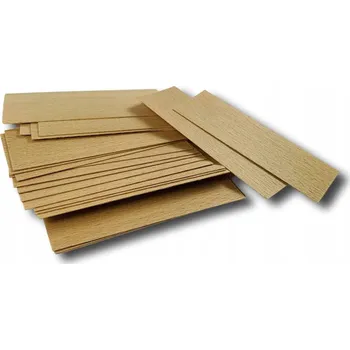 Obraz Dřevěné knoty do svíček 8 cm x 3 cm 50 ks knotů