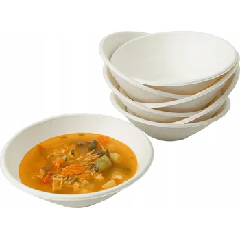 Jednorázové nádobí Miska z cukrové třtiny Ecopicnic JRHG32 1000 ml, 125 ks