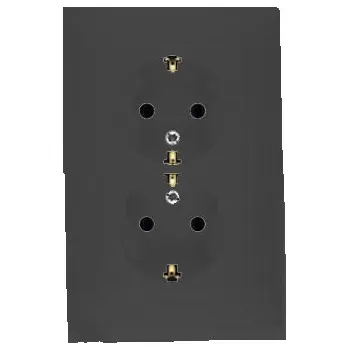 Elektrická zásuvka Elektrická Zásuvka zásuvka Kontakt-simon černá